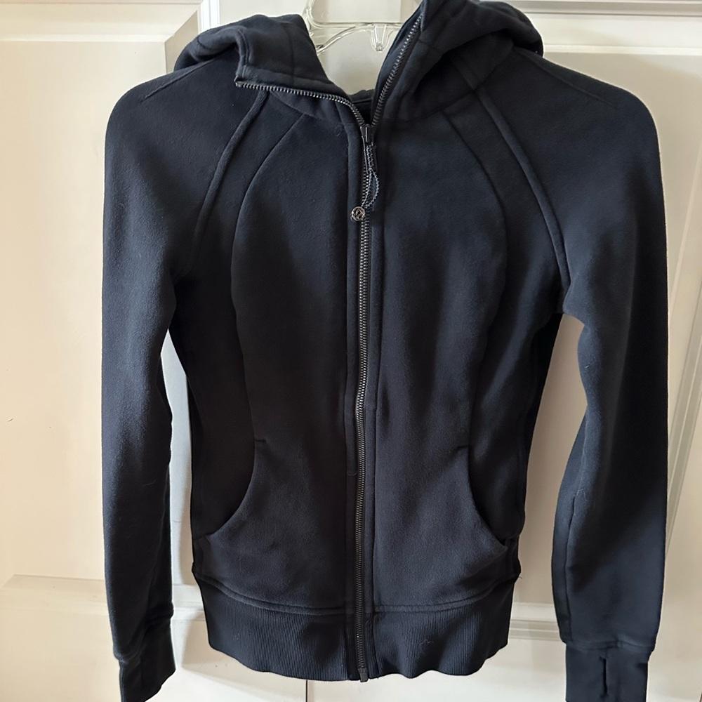 Lululemon Scuba Full Zip Hoodie black size 0